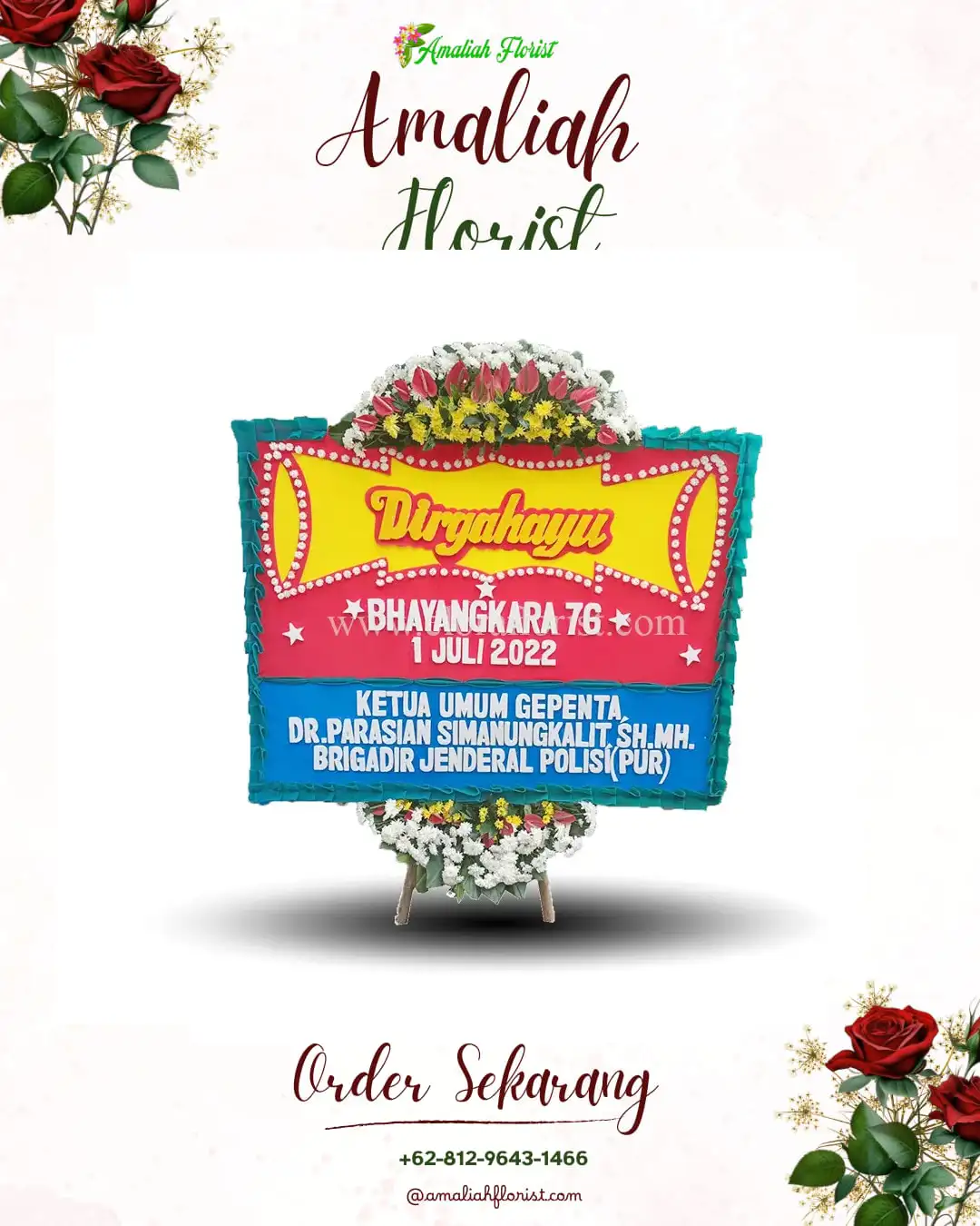 Papan Bunga HUT Ulang Tahun Rokan Iv Koto